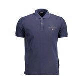 Napapijri Blue Cotton Men Polo Shirt